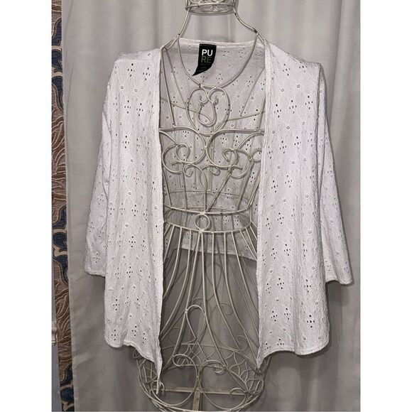 GREAT CONDITION Pure Essence Solid Shrug Jacket cardigan size SMALL PETITE - Picture 1 of 6